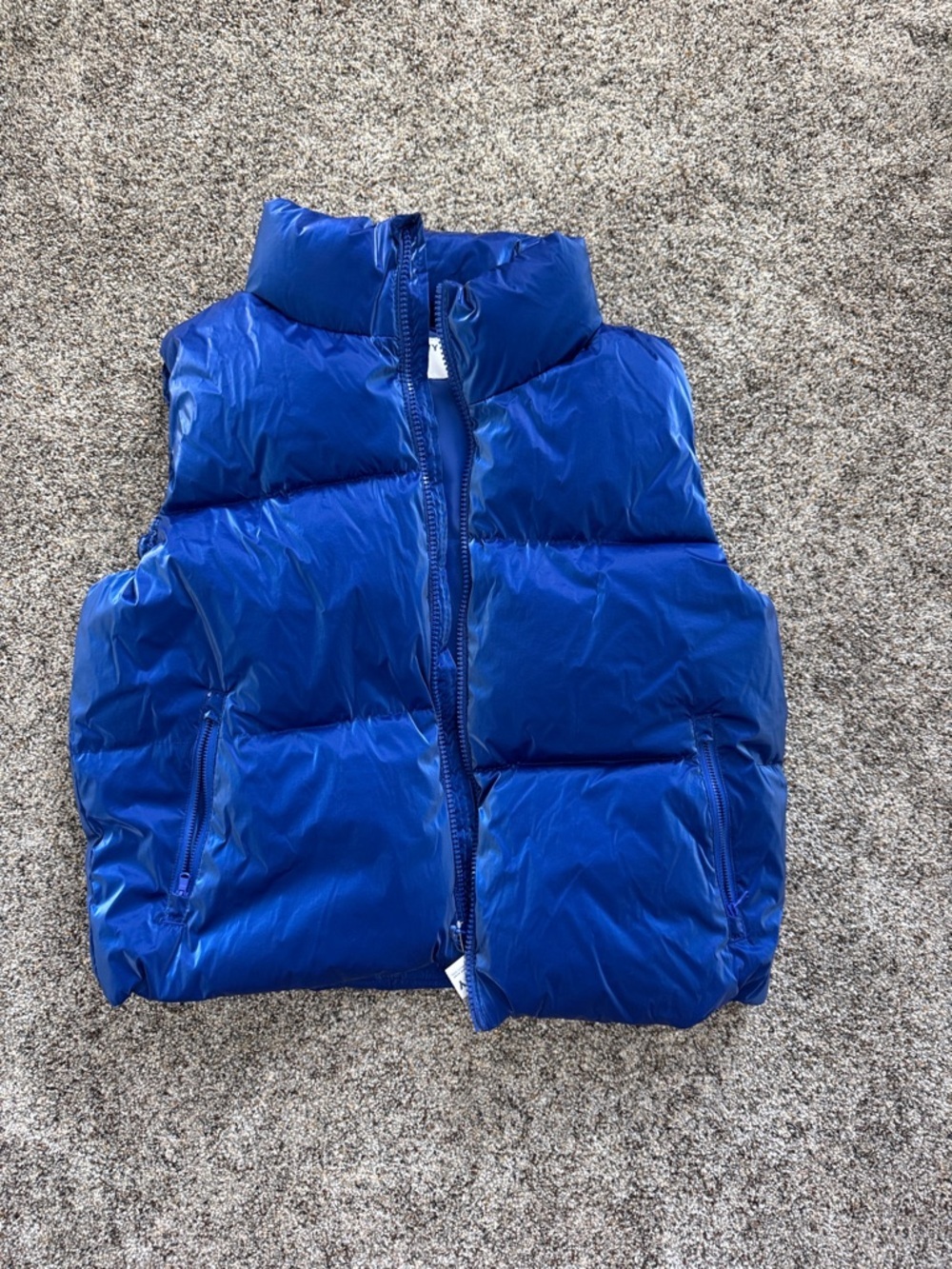 Old Navy Royal Blue Quilted Puffer Vest